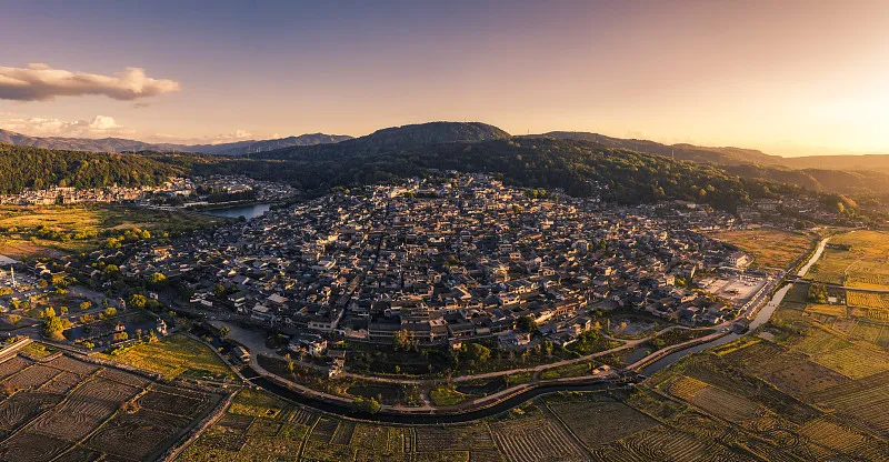 腾冲和顺古镇全景